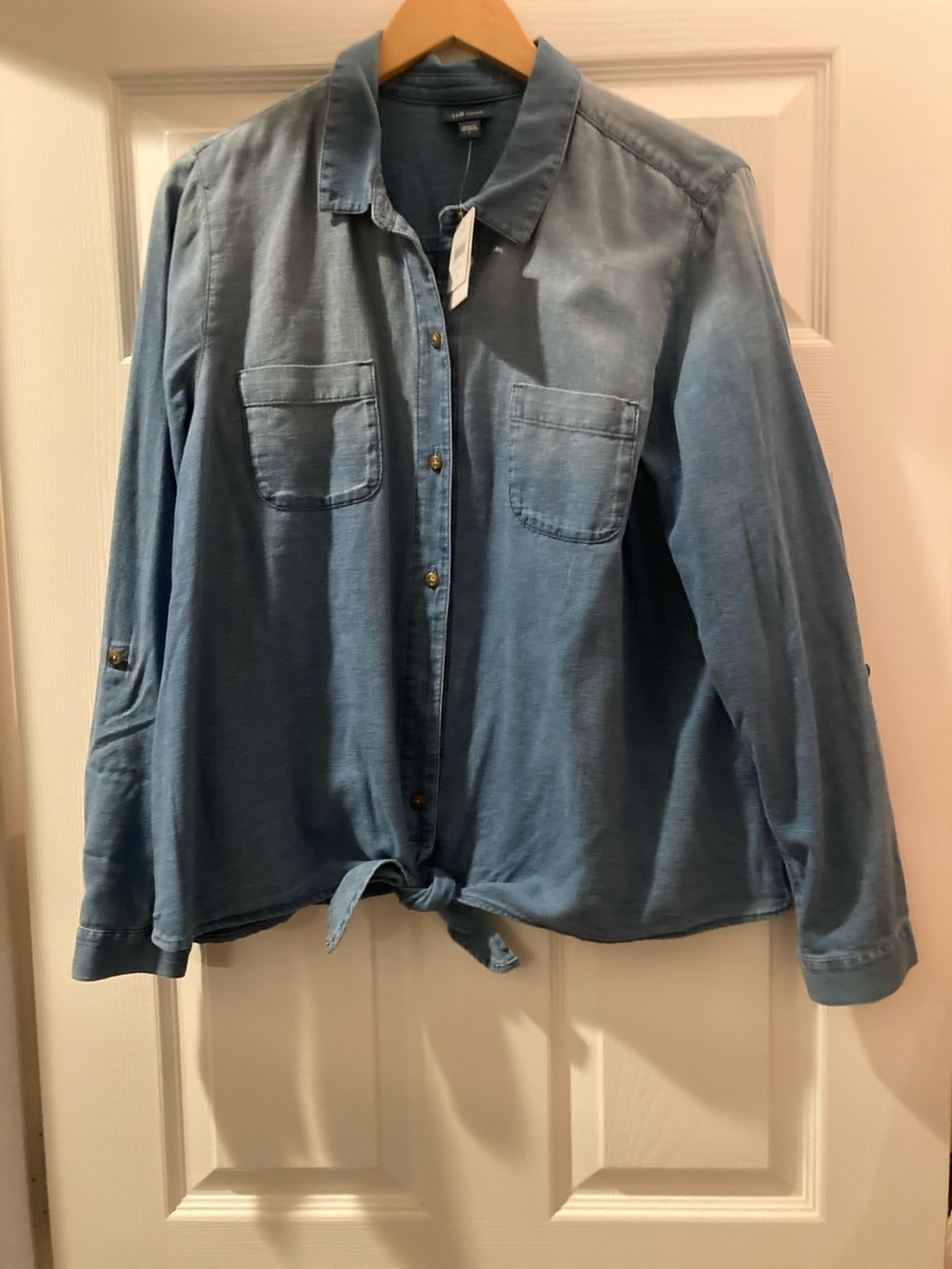 Light Blue denim J Jill top